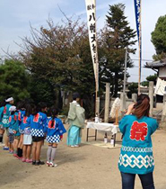 箕島神社のお祭りに参加しました。