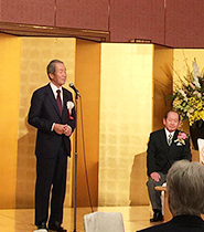 前市長　高谷茂氏の旭日小綬章授章を祝う会に参加しました。