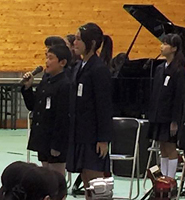 妹尾小学校で音楽発表会